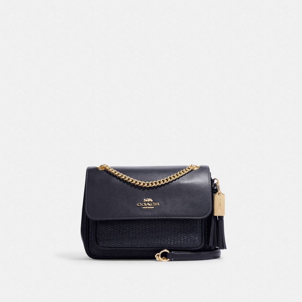 COACH®,Klare Crossbody 25 In Straw,,Front View