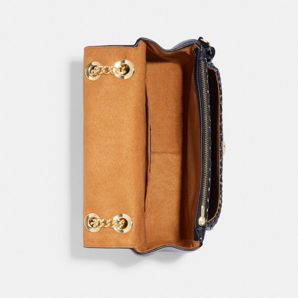 COACH®,Klare Crossbody 25 In Straw,,Inside View,Top View