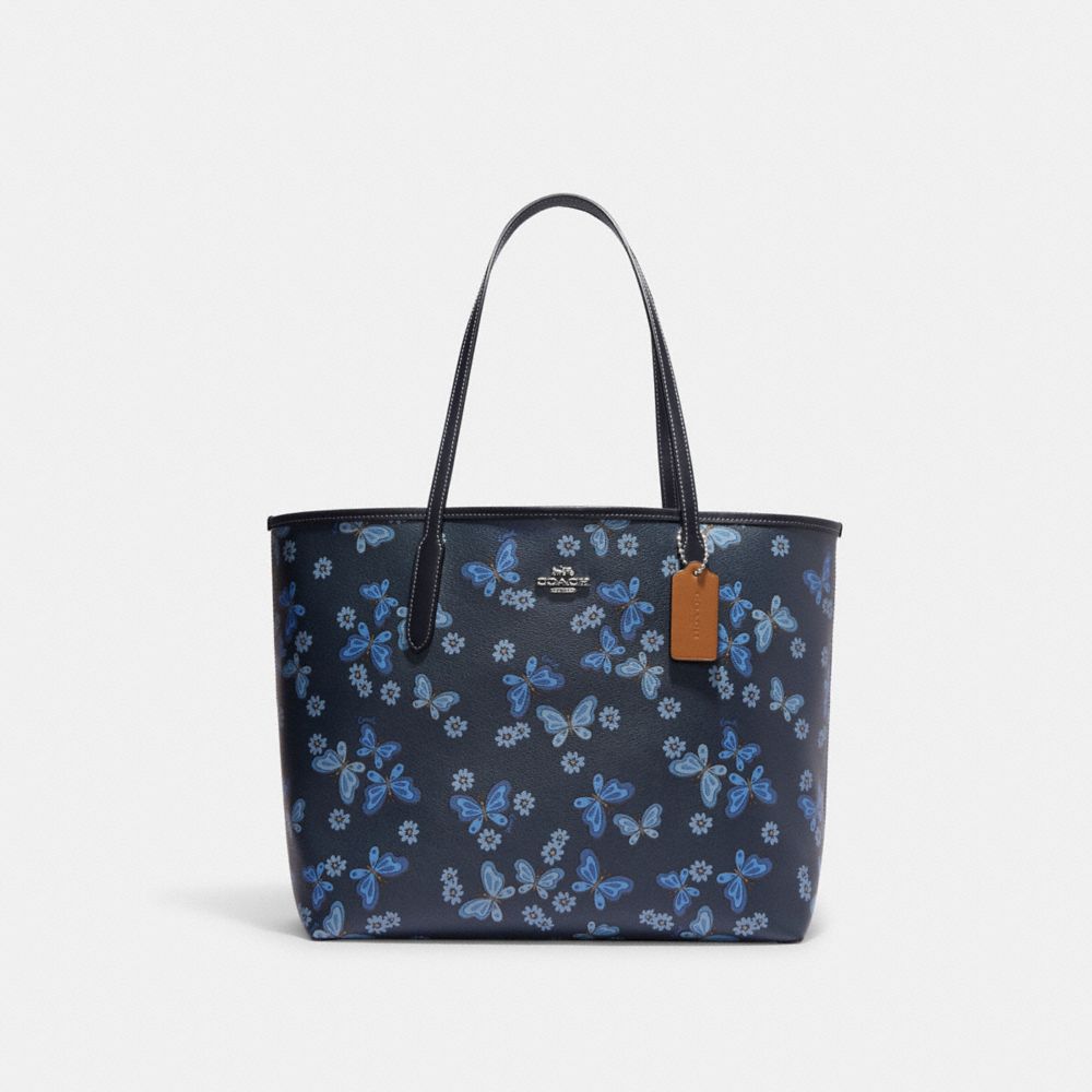 Coach Printed Leather Tote Bag