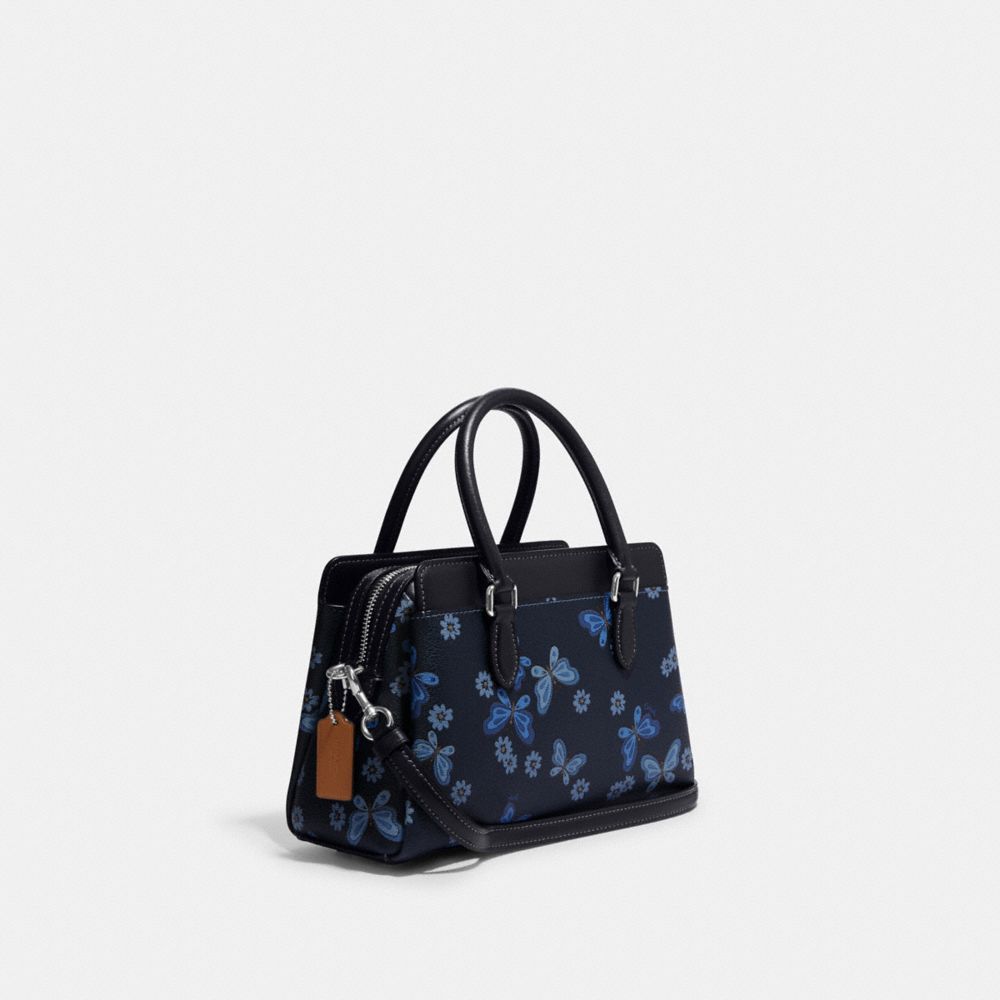 NEW - Coach Mini Bennett Satchel In Floral Print Coated Canvas