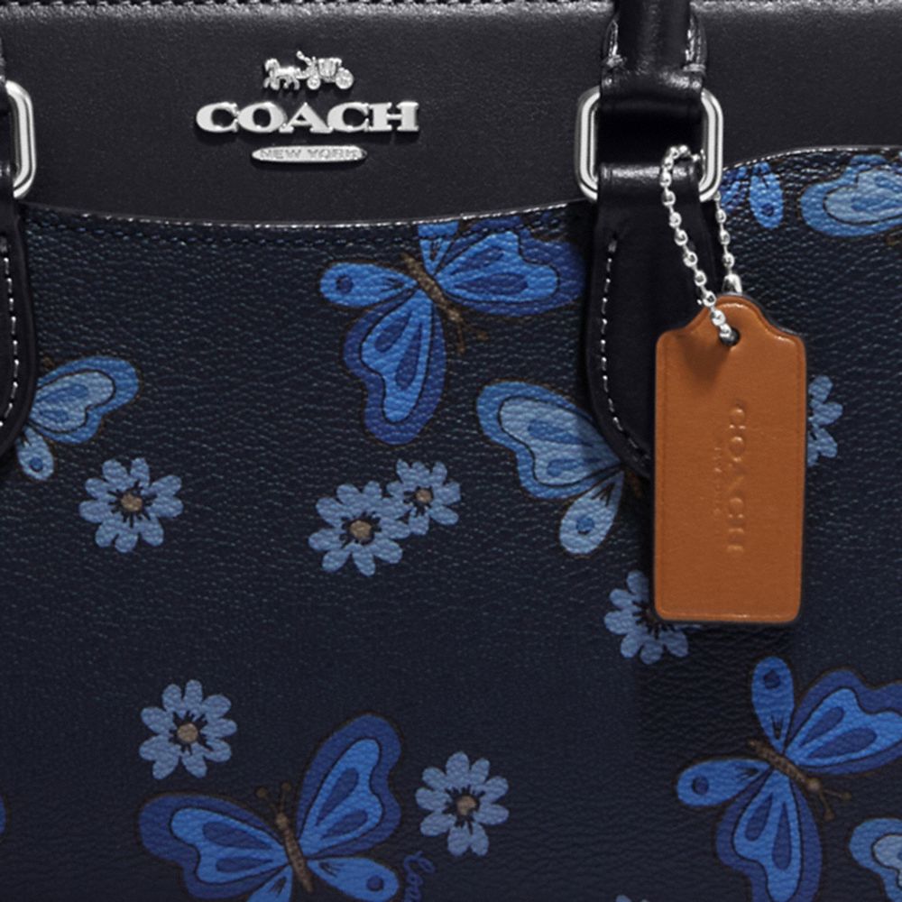 COACHバタフライプリント リュック 公式】コーチアウトレット | ミニ ダーシー キャリーオール