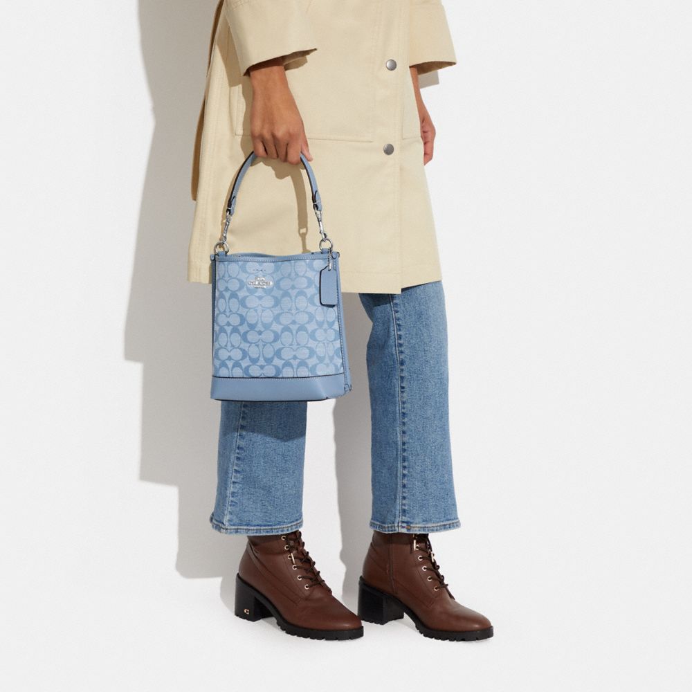 COACH®  Mollie Bucket Bag 22 In Signature Chambray