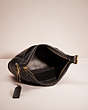 COACH®,VINTAGE SLIM DUFFLE SAC,Glovetanned Leather,Medium,Brass/Black,Inside View,Top View