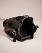 COACH®,VINTAGE EQUESTRIAN DRAWSTRING BAG,Leather,Brass/Black,Inside View,Top View