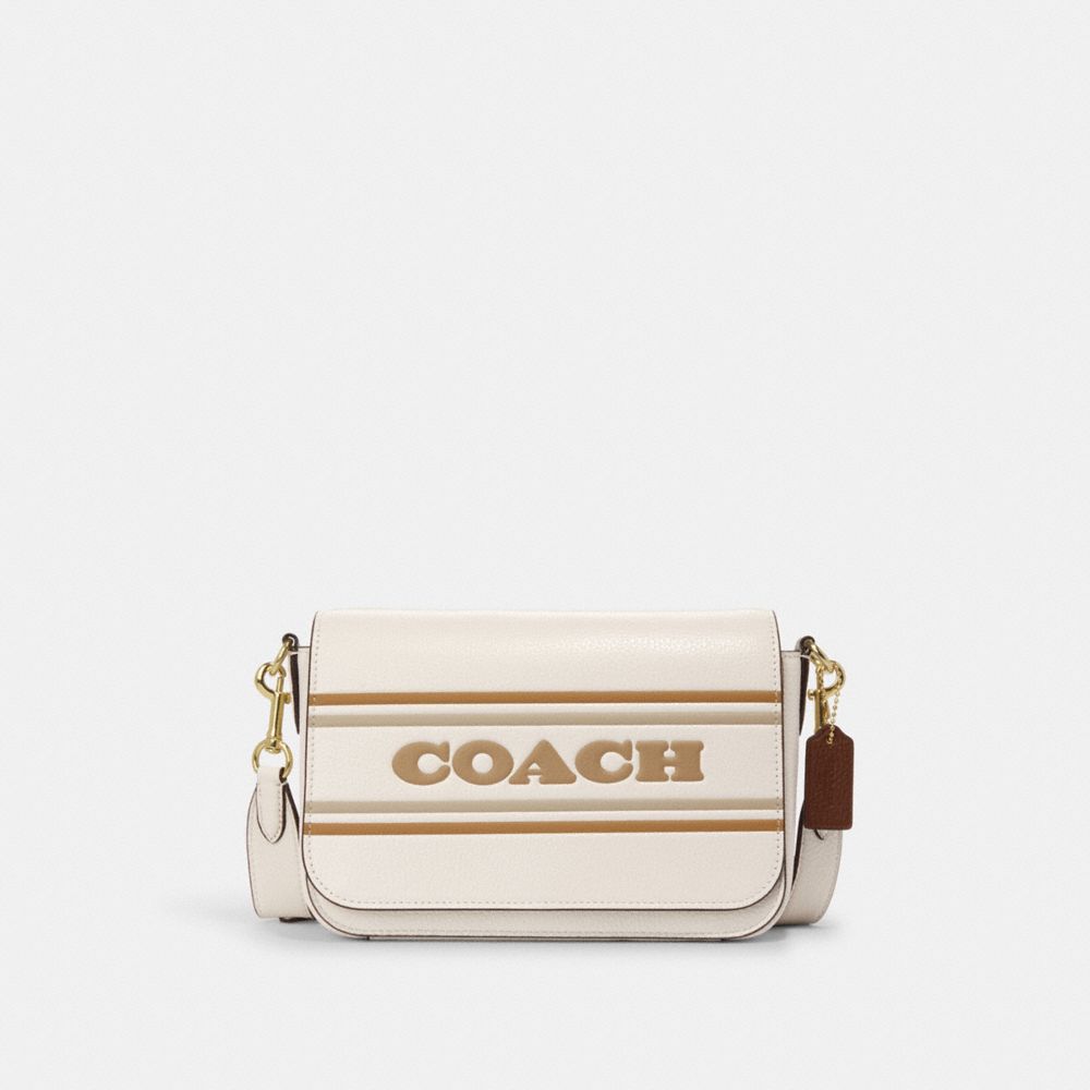 Leather crossbody bag Coach White in Leather - 31675085