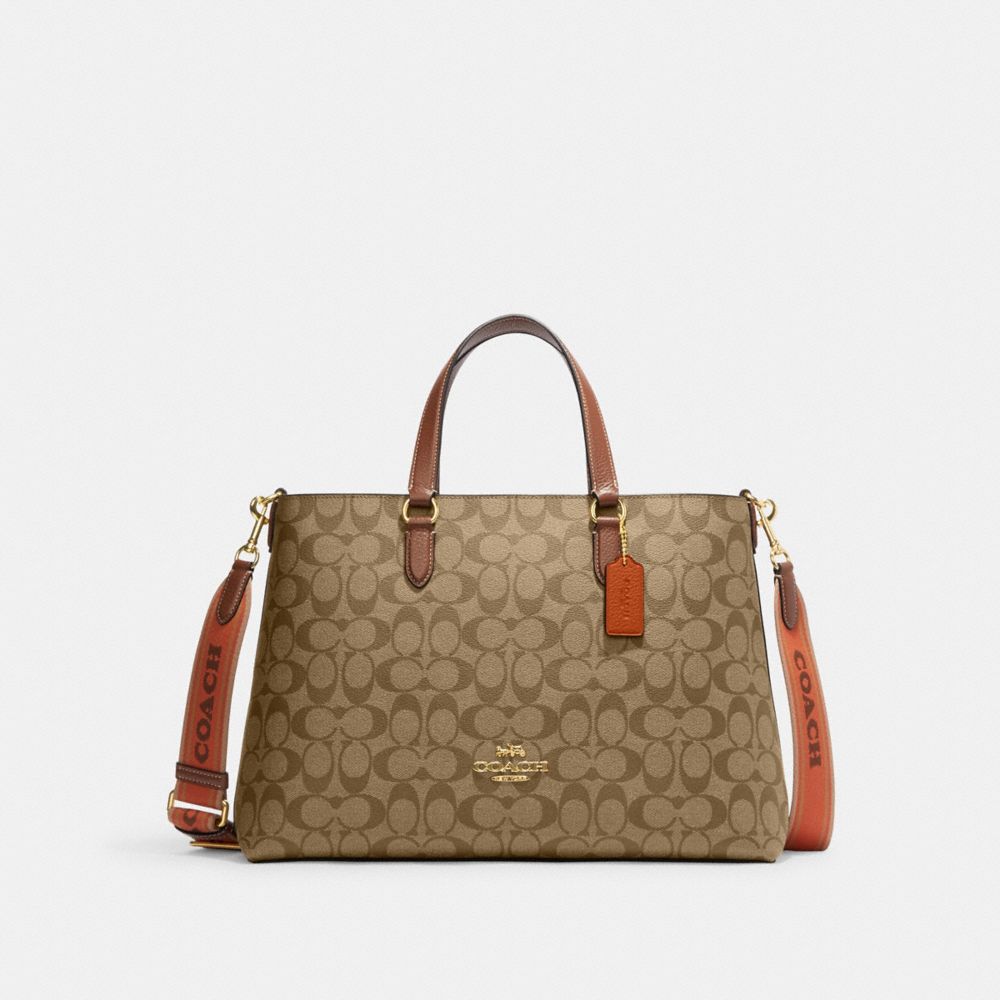 Gucci Brown Multi Canvas & Leather Handbags