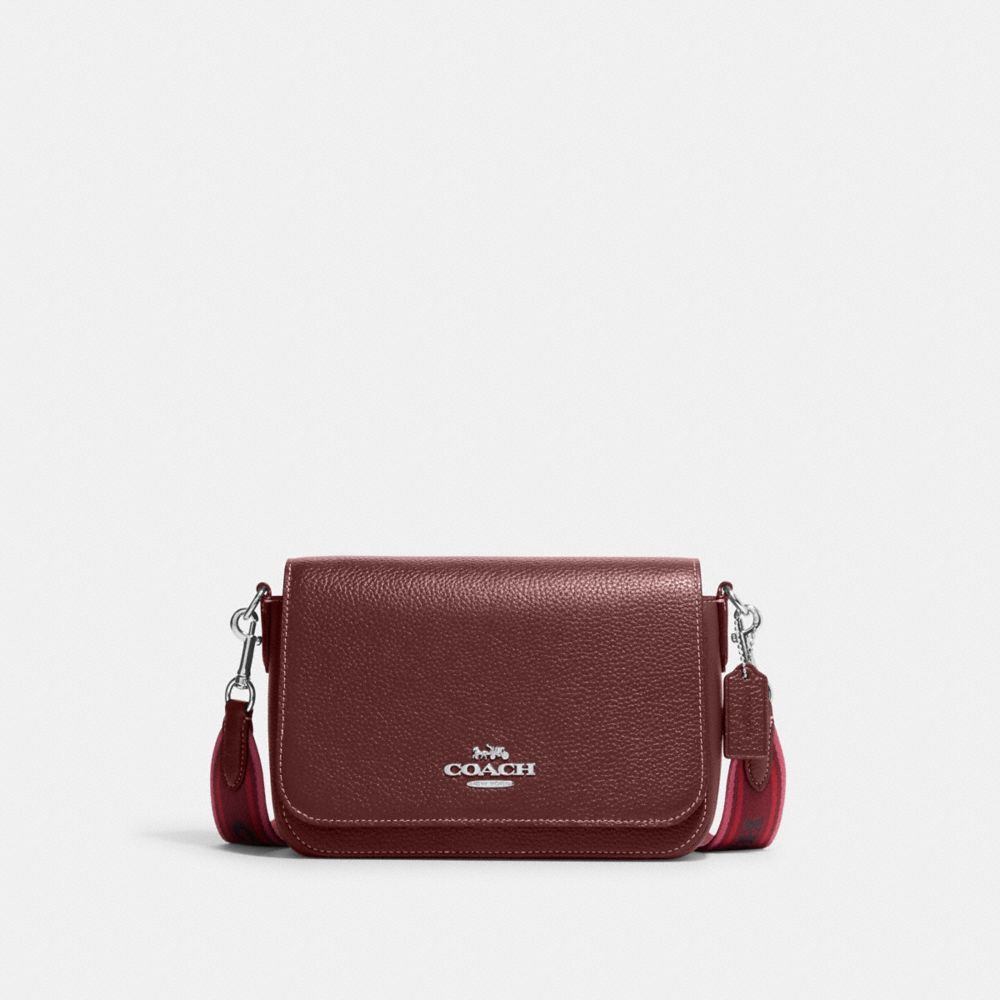 Leather crossbody bag Coach Red in Leather - 34306569