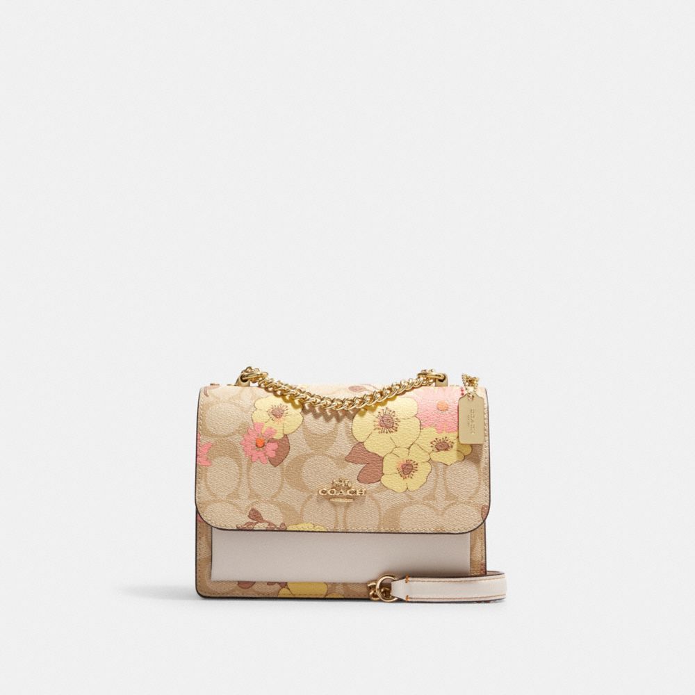 Mini Chain Crossbody Flower Print Bags