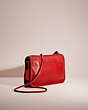 COACH®,VINTAGE BASIC BAG,Glovetanned Leather,Mini,Brass/Red,Angle View
