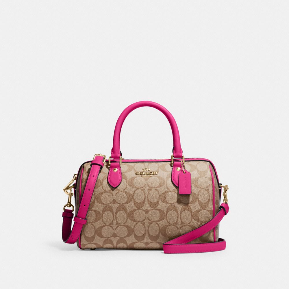 What's in my Bag Coach Mini Bennett Satchel Pink Ruby