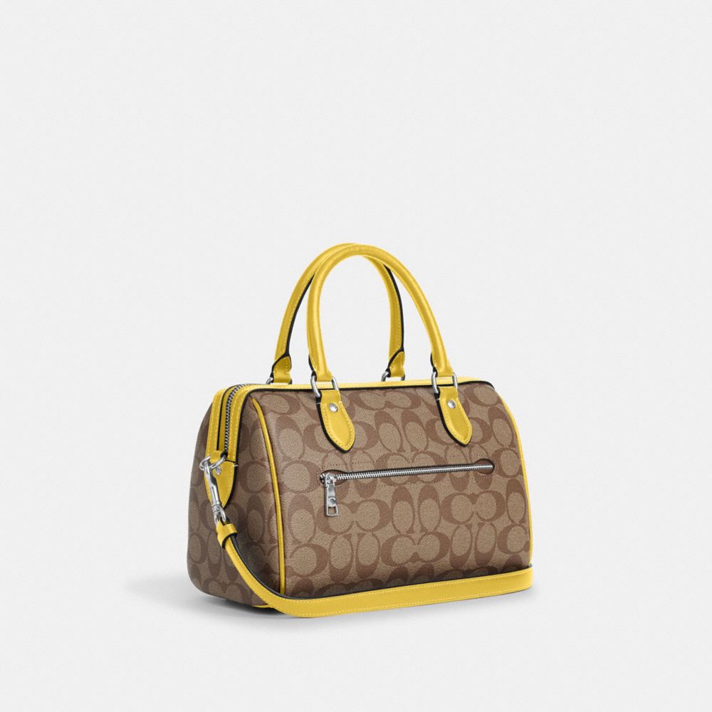 【COACH】さくらんぼチャーム付き＊ローアン ラージサッチェル 公式】コーチアウトレット | ローアン サッチェル・シグネチャー