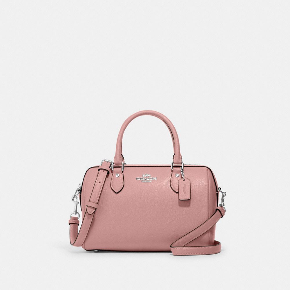 Coach pink best sale satchel bag