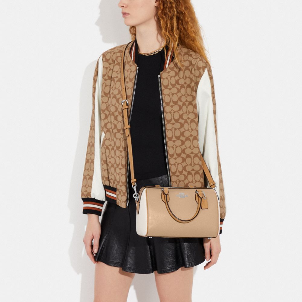 Coach Mini Bennett Satchel in Shearling and Leather