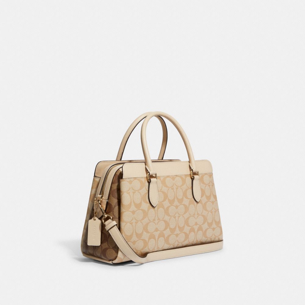 Coach Darcie Carryall in Blocked Signature Canvas