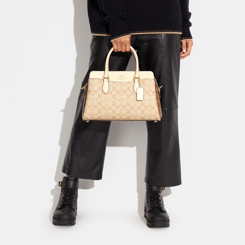 Coach Outlet Darcie Carryall with Signature Canvas Detail