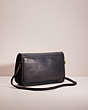 COACH®,VINTAGE CONVERTIBLE CLUTCH,Glovetanned Leather,Brass/Blue,Angle View