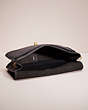 COACH®,VINTAGE CONVERTIBLE CLUTCH,Glovetanned Leather,Brass/Blue,Inside View,Top View