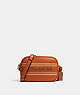 COACH®,MINI JAMIE CAMERA BAG WITH COACH STRIPE,Leather,Anniversary,Im/Canyon Multi,Front View