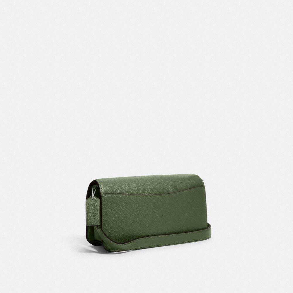 Coach logo-embossed Leather Shoulder Bag - Green