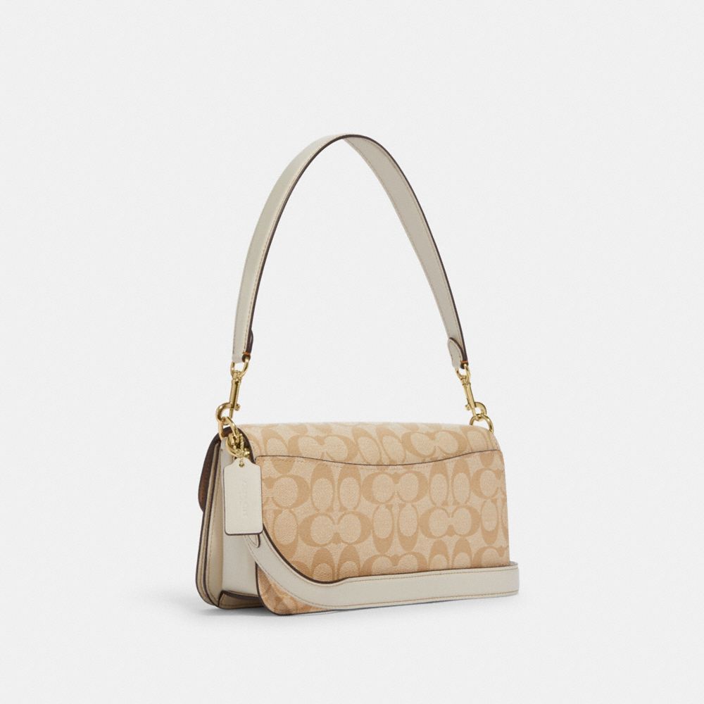 Coach Pink/ Beige Signature Canvas Morgan Crossbody Bag