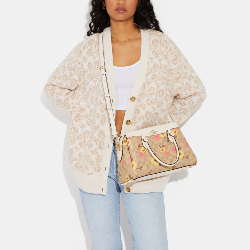 う*ー様 COACH ダーシー キャリーオール フローラル クラスター トートバ う*ー様 COACH ダーシー キャリーオール フローラル クラスター