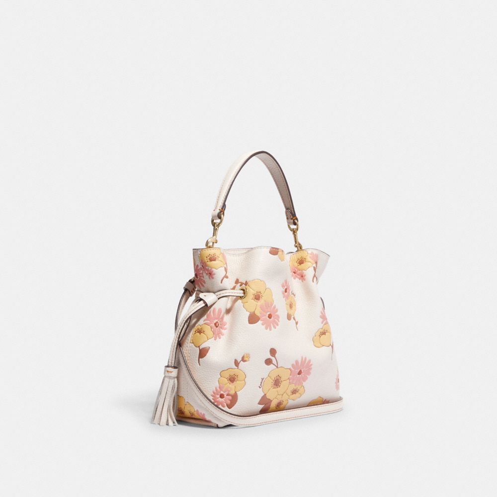 Coach floral print crossbody bag - White  Bags, Designer crossbody bags, Crossbody  bag
