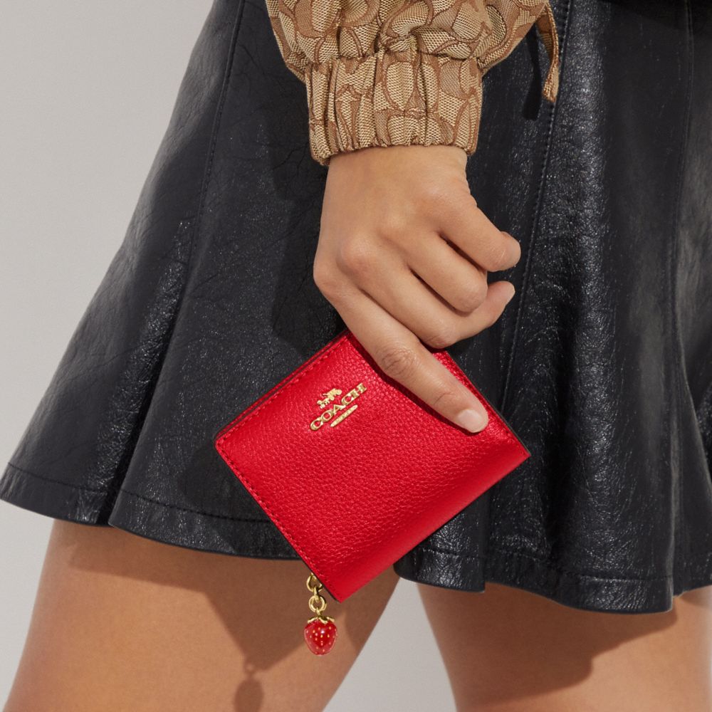 Coach on sale wallet red