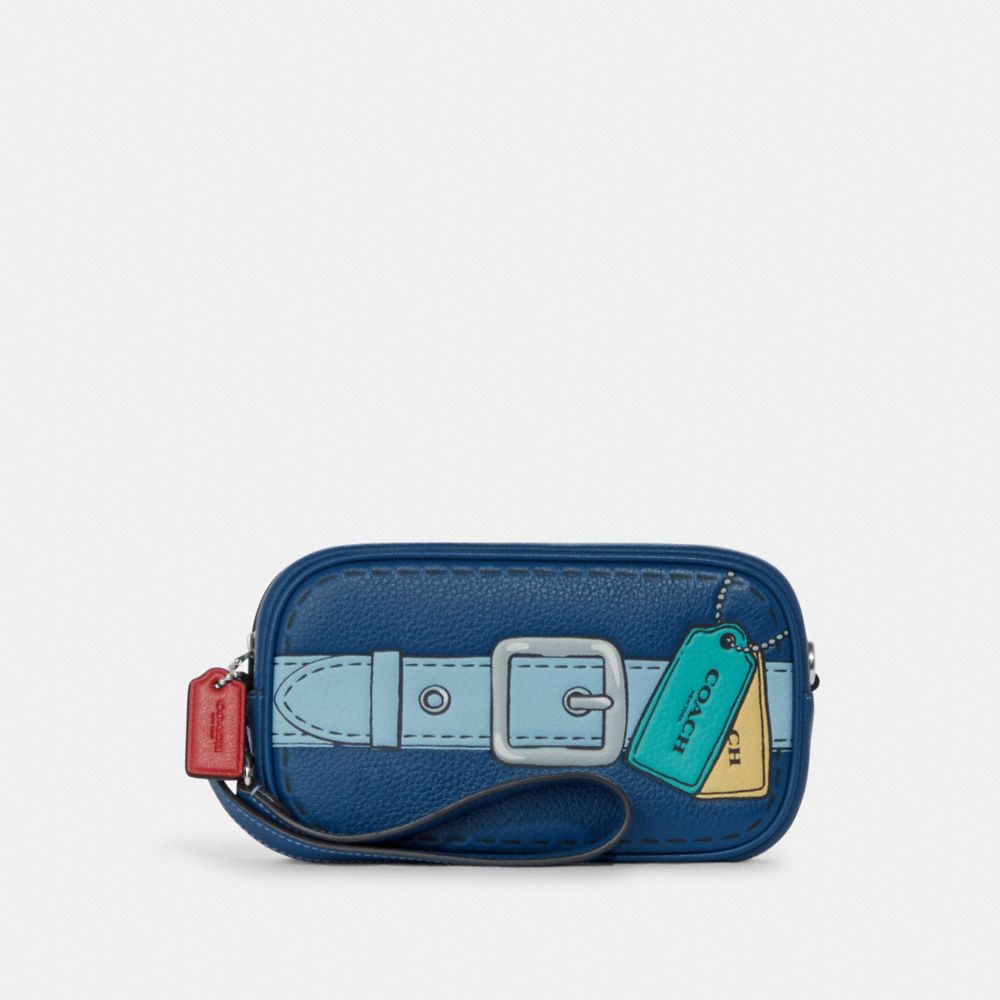 COACH Camera Bag In Blue Denim