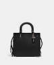 COACH®,ROGUE 20,Smooth Leather,Small,Silver/Black,Front View