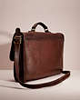 COACH®,VINTAGE METROPOLITAN BRIEF,Glovetanned Leather,Brass/Brown,Angle View