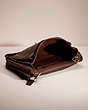 COACH®,VINTAGE METROPOLITAN BRIEF,Glovetanned Leather,Brass/Brown,Inside View,Top View