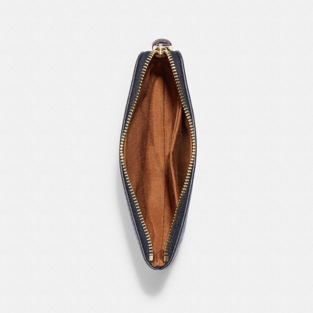 COACH® Outlet | Corner Zip Wristlet In Signature Chambray