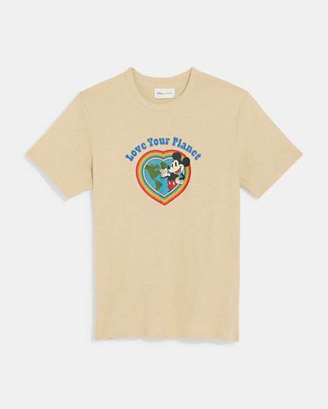 COACH®,T-SHIRT DISNEY X COACH,Coton/polyester,Coquille d'oeuf,Front View