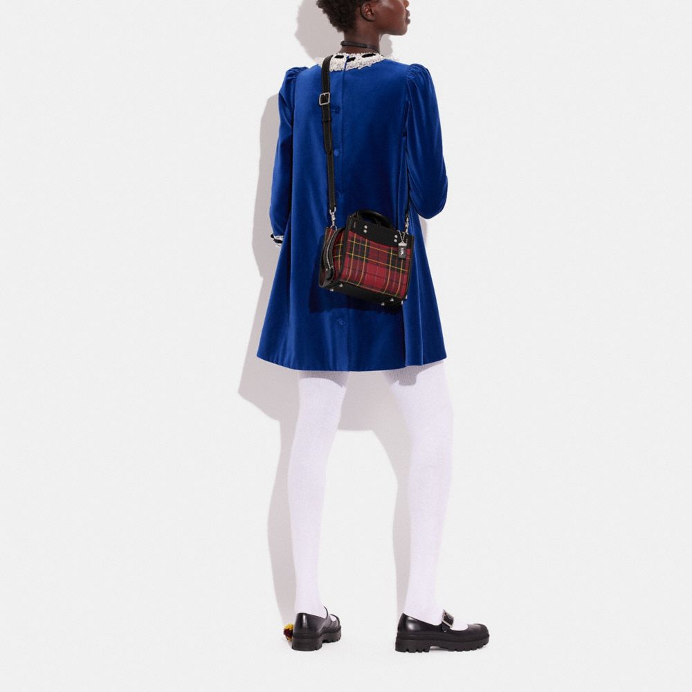COACH®,Rogue 20 With Plaid Print,Crossbody,Color Block,Stitching,Day Party,,Detail View