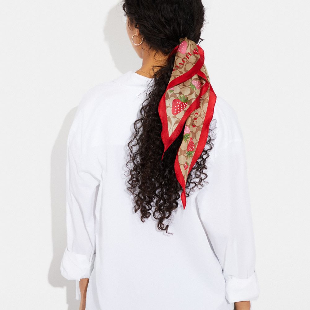 #SS213-Starfish Red and Orange Scarf