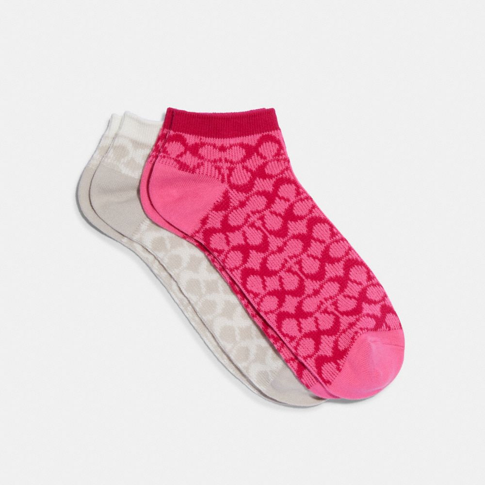 COACH®  Signature Calf Length Socks