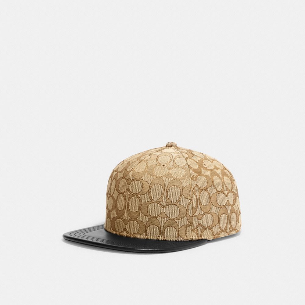 COACH® | Signature Jacquard Flat Brim Hat