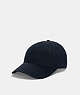COACH®,EMBROIDERED BASEBALL HAT,cotton,Navy,Front View