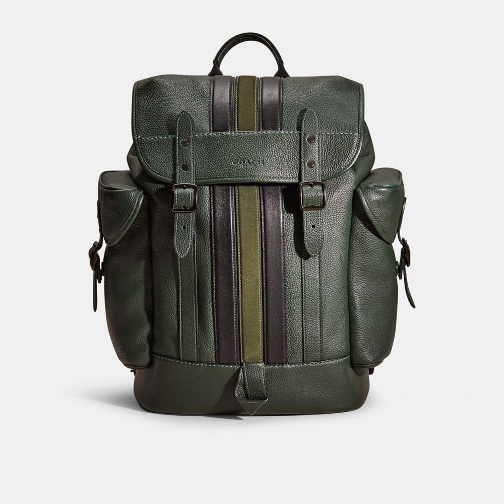 Coach Restored Hitch Backpack With Varsity Stripe