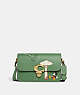 COACH®,DISNEY X COACH STUDIO SHOULDER BAG WITH MICKEY MOUSE AND WATERING CAN,Glovetanned Leather,Small,Brass/Soft Green,Front View