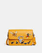 COACH®,DISNEY X COACH STUDIO SHOULDER BAG WITH MICKEY MOUSE AND BUGS,Smooth Leather,Small,Silver/Buttercup,Front View