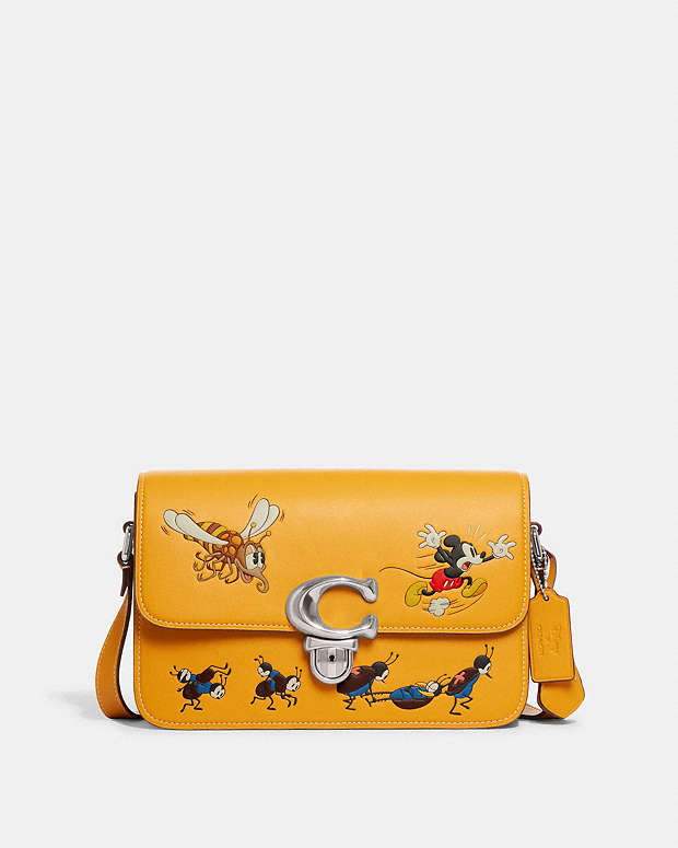 COACH® | Disney X Coach Studio Shoulder Bag With Mickey Mouse And Bugs