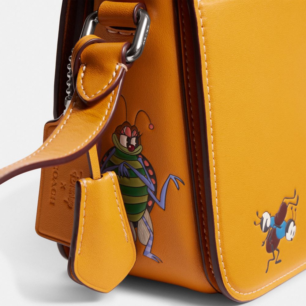 coach ディズニー ストゥディオ ショルダー バッグ ミッキー イエロー