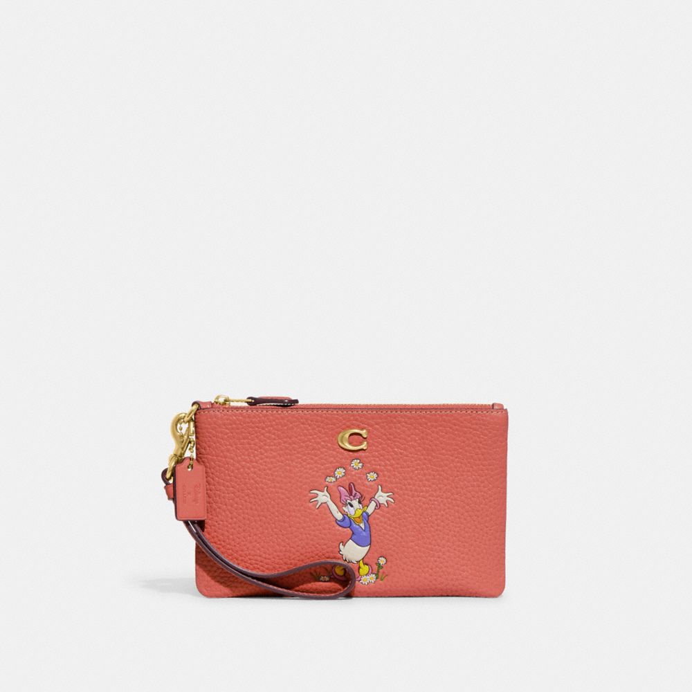 COACH®  Disney X Coach Small Wristlet In Regenerative Leather