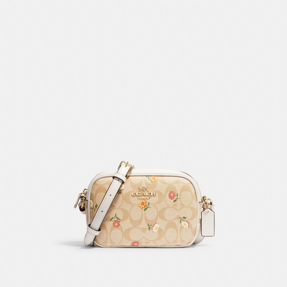 COACH®  Mini Jamie Camera Bag In Signature Canvas With Nostalgic Ditsy  Print