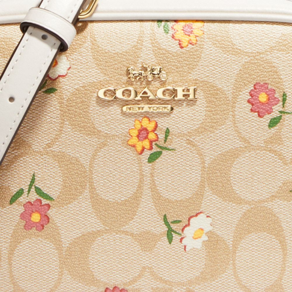 COACH MINI CAMERA BAG WITH COACH HEART PRINT NEW WITHOUT TAGS