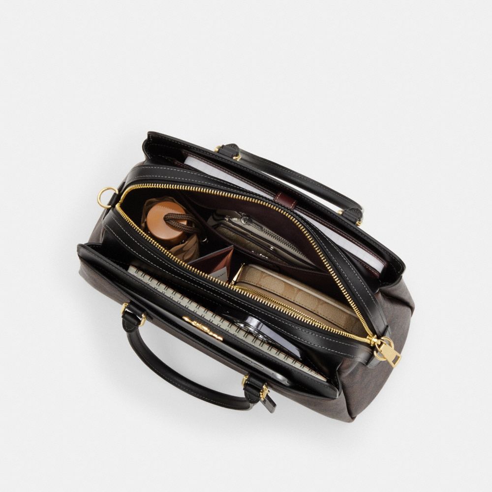 COACH®,Darcie Carryall Bag In Signature Canvas,,Inside View, Top View