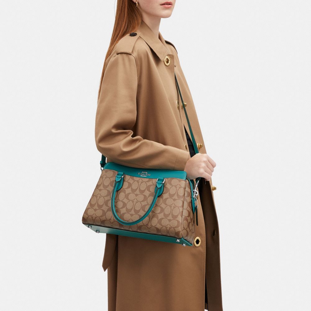 COACH®  Darcie Carryall With Signature Canvas Detail