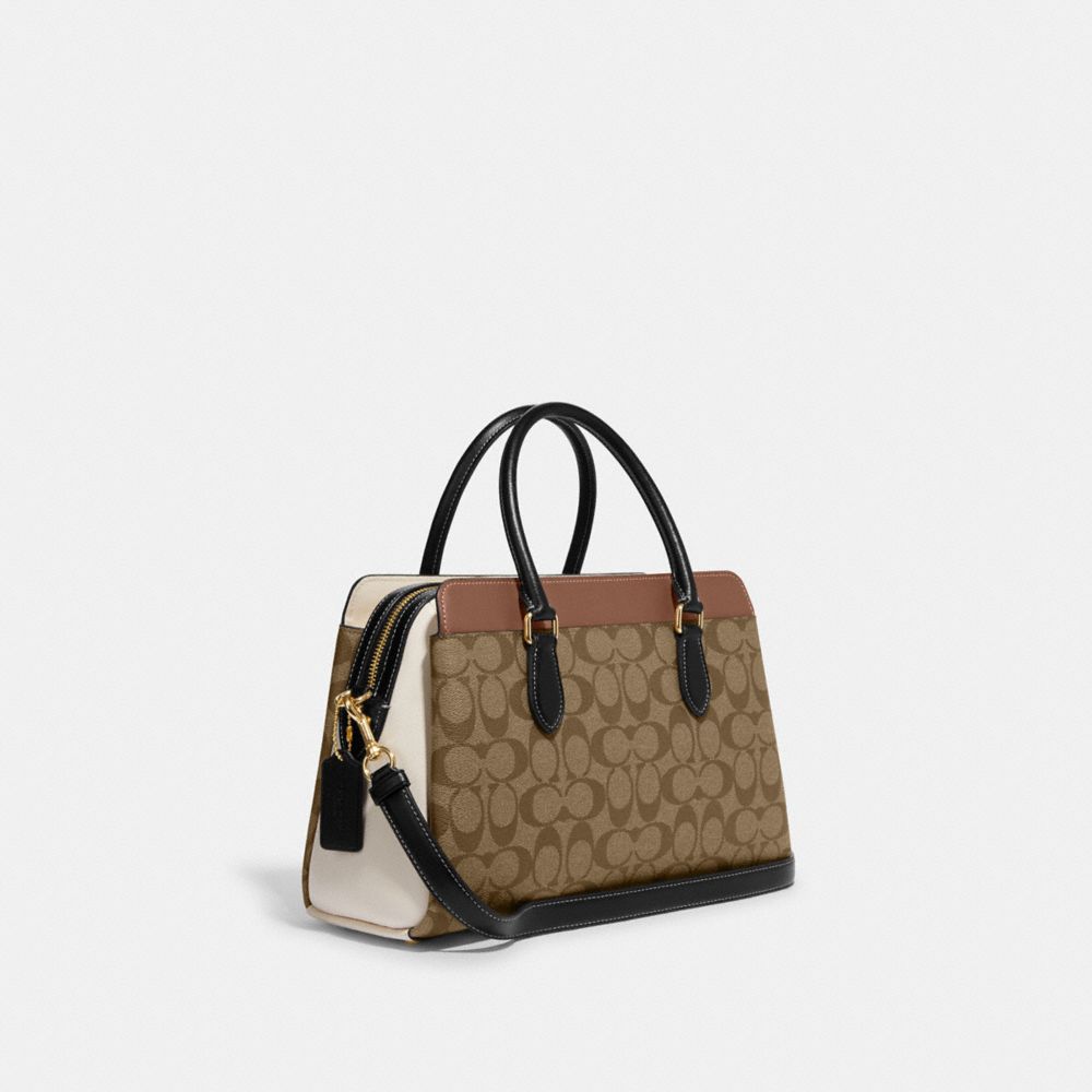 Coach Mini Darcie Carryall in Colorblock Signature Canvas