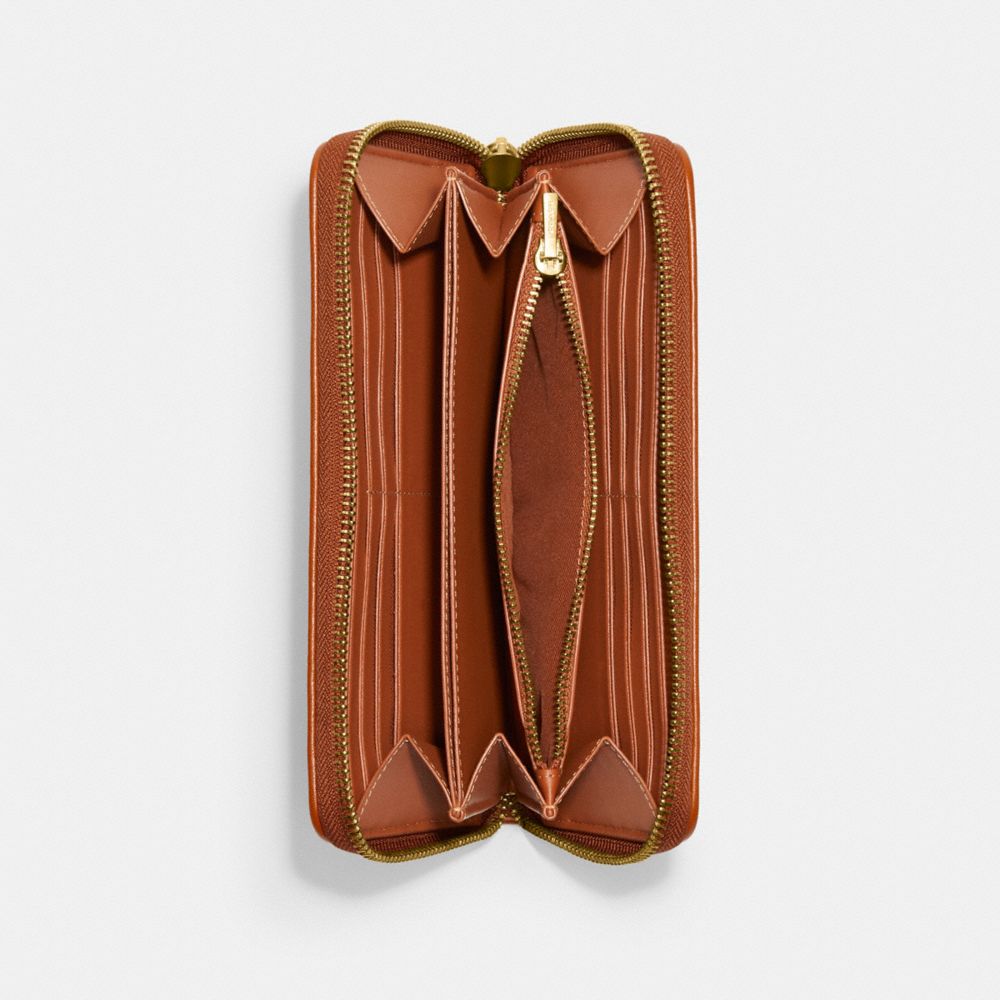 COACH®,【DISNEY X COACH】アコーディオン ジップ ウォレット・シグネチャー テキスタイル ジャカード・パッチ,長財布,